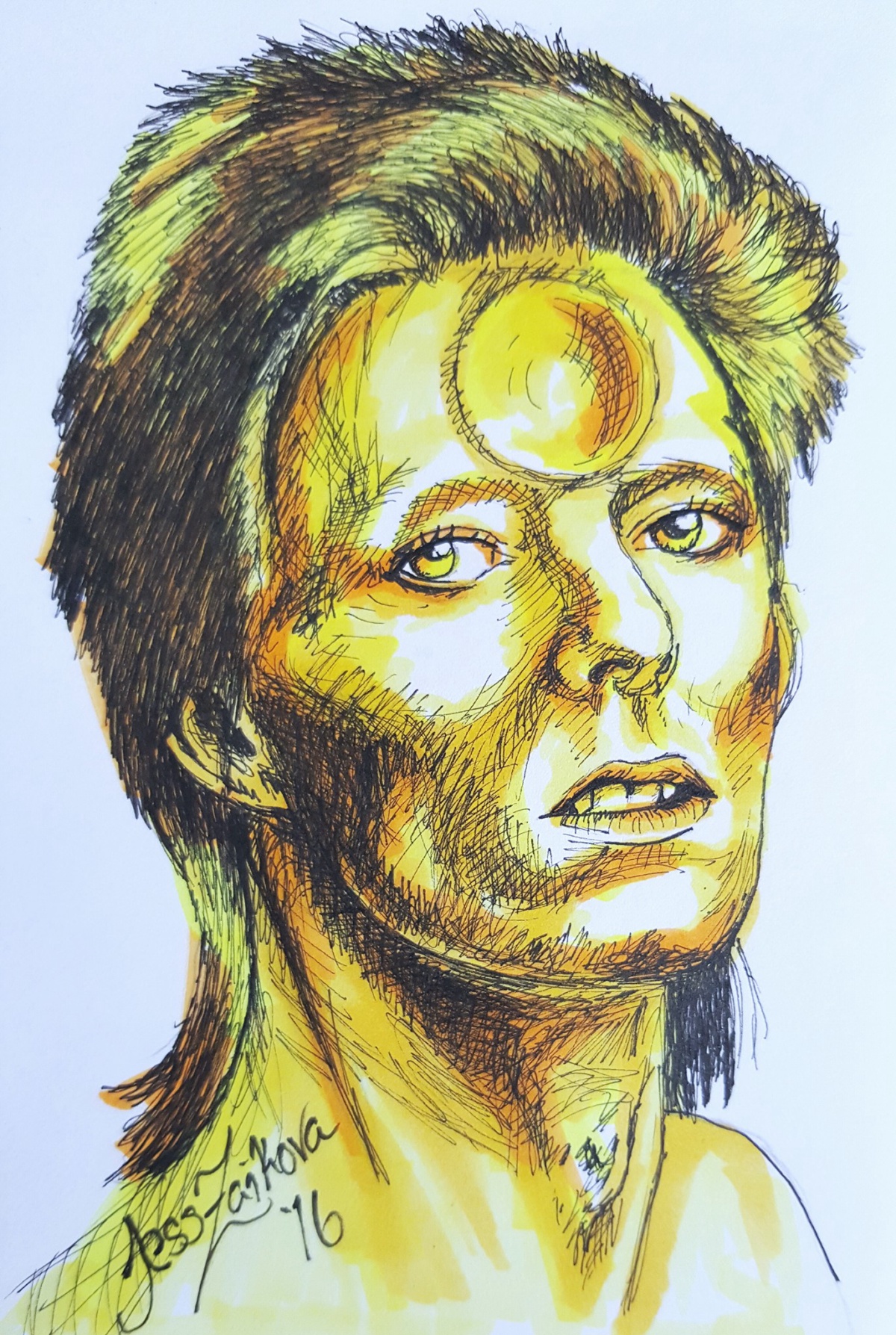 Bowie in Yellow