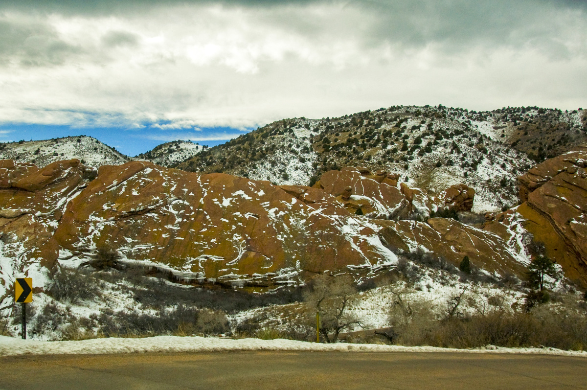 The Snowy Red Rocks